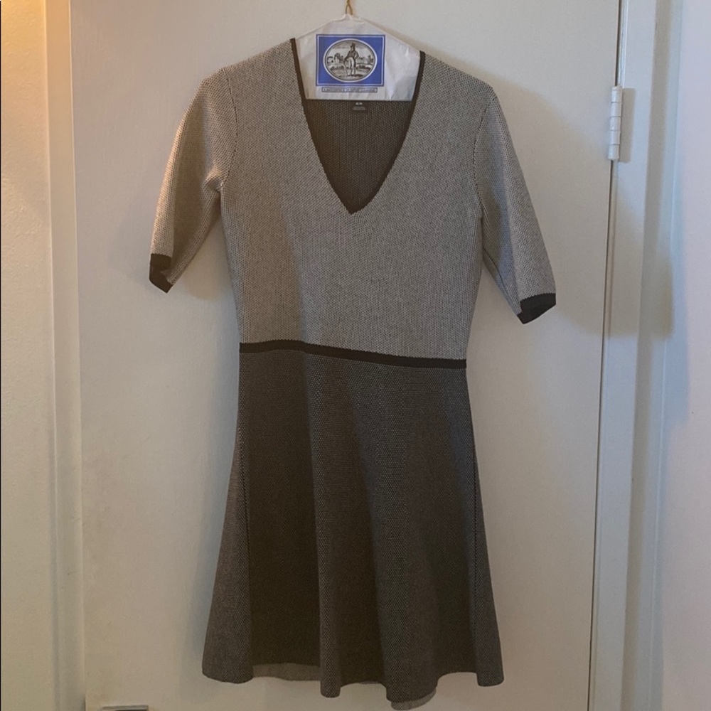 Club Monaco grey two tone dress size M